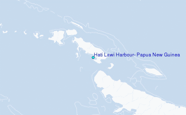 Hati Lawi Harbour, Papua New Guinea Tide Station Location Map