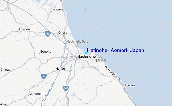 Hatinohe, Aomori, Japan Tide Station Location Map