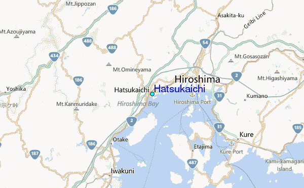Hatsukaichi Tide Station Location Map