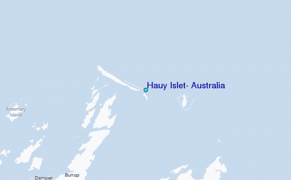 Hauy Islet, Australia Tide Station Location Map