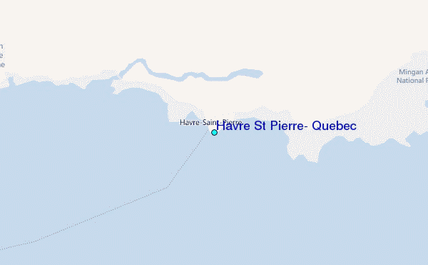 Havre St Pierre, Quebec Tide Station Location Map