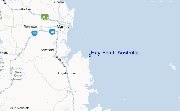 Hay Point, Australia Tide Station Location Map