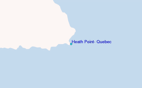 Heath Point, Quebec Tide Station Location Map