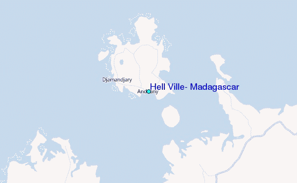 Hell Ville, Madagascar Tide Station Location Map