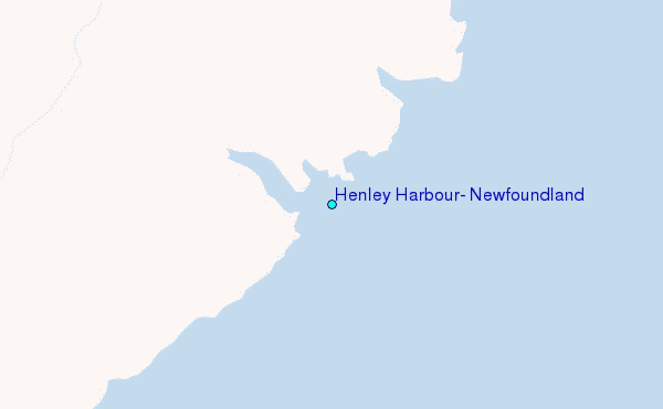 Henley Harbour, Newfoundland Tide Station Location Map