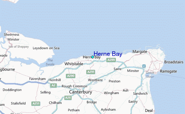 Herne Bay Tide Station Location Map