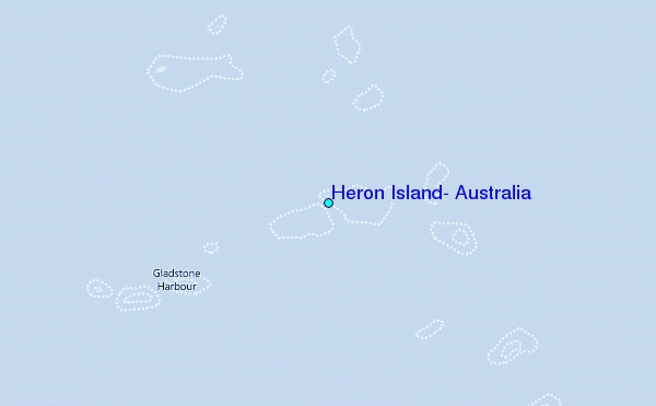 Heron Island, Australia Tide Station Location Map
