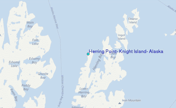 Herring Point, Knight Island, Alaska Tide Station Location Map