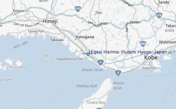 Higasi Harima, Hutami Hyogo, Japan Tide Station Location Map