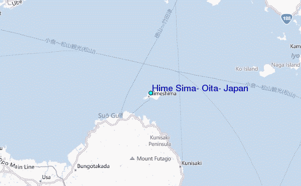 Hime Sima, Oita, Japan Tide Station Location Map