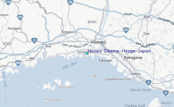 Himezi Sikama, Hyogo, Japan Tide Station Location Map