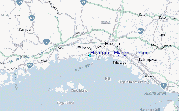 Hirohata, Hyogo, Japan Tide Station Location Map