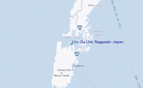 Hiru Ga Ura, Nagasaki, Japan Tide Station Location Map