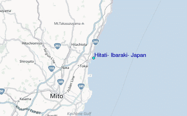 Hitati, Ibaraki, Japan Tide Station Location Map