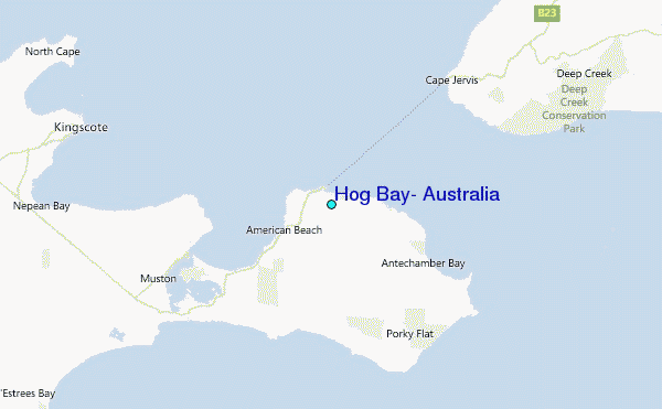 Hog Bay, Australia Tide Station Location Map