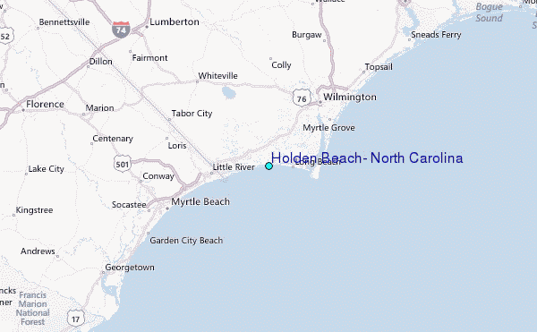 Holden Beach North Carolina Map