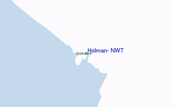 Holman, N.W.T Tide Station Location Map