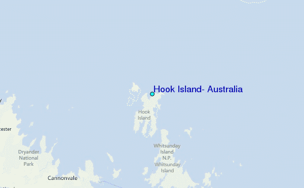 Hook Island, Australia Tide Station Location Map