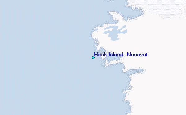Hook Island, Nunavut Tide Station Location Map