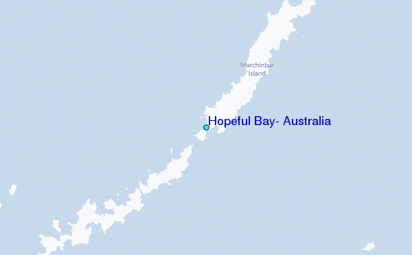 Hopeful Bay, Australia Tide Station Location Map
