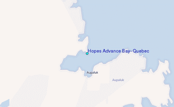 Hopes Advance Bay, Quebec Tide Station Location Map