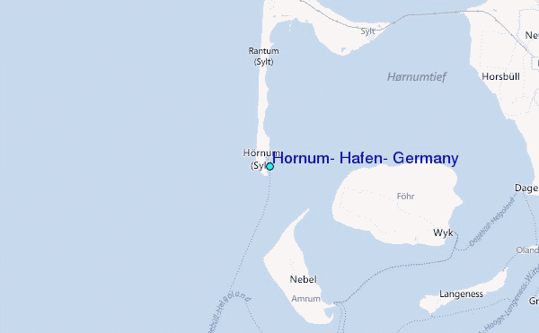 Hornum, Hafen, Germany Tide Station Location Map