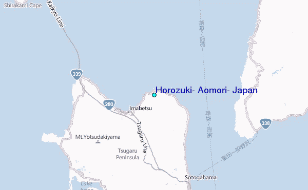 Horozuki, Aomori, Japan Tide Station Location Map
