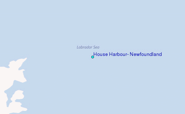 House Harbour, Newfoundland Tide Station Location Map