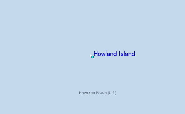 Howland Island Tide Station Location Map