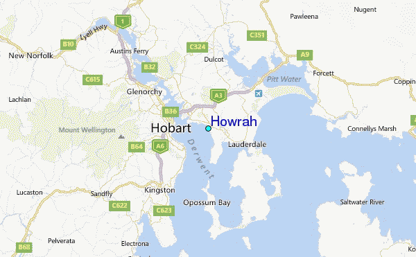 Howrah Tide Station Location Map