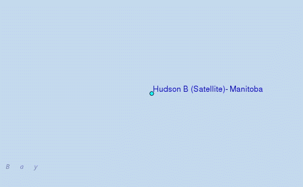 Hudson B (Satellite), Manitoba Tide Station Location Map