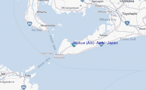 Hukue (Aiti), Aichi, Japan Tide Station Location Map