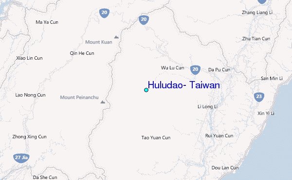 Huludao, Taiwan Tide Station Location Map