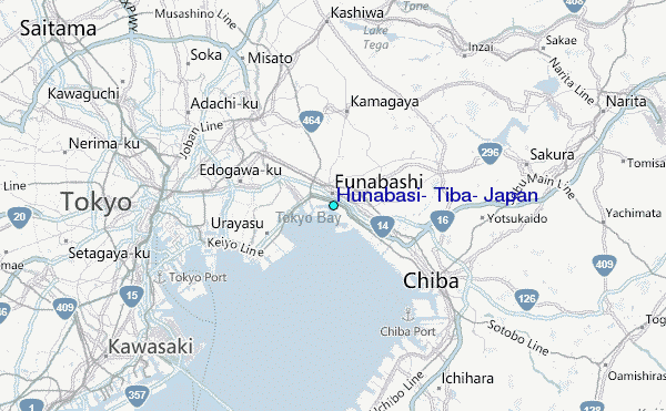 Hunabasi, Tiba, Japan Tide Station Location Map