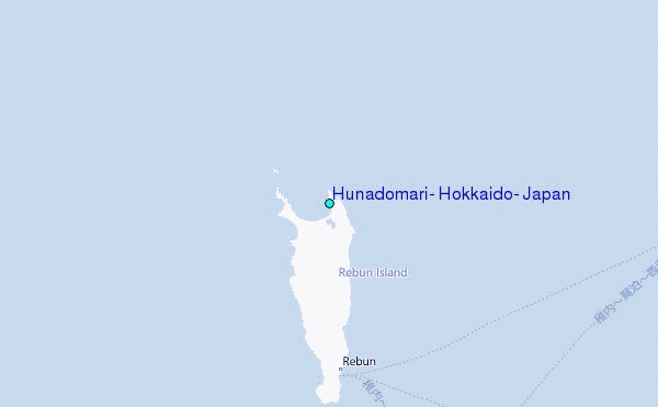 Hunadomari, Hokkaido, Japan Tide Station Location Map