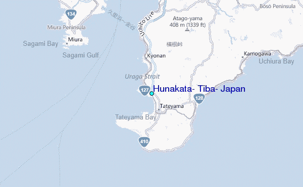 Hunakata, Tiba, Japan Tide Station Location Map