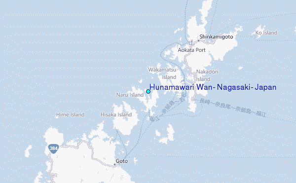 Hunamawari Wan, Nagasaki, Japan Tide Station Location Map