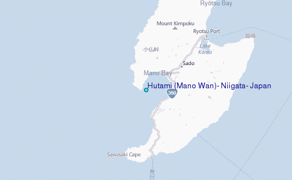 Hutami (Mano Wan), Niigata, Japan Tide Station Location Map