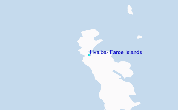 Hvalba, Faroe Islands Tide Station Location Map