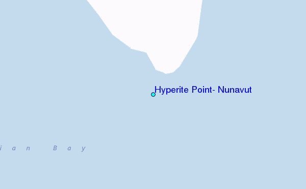 Hyperite Point, Nunavut Tide Station Location Map