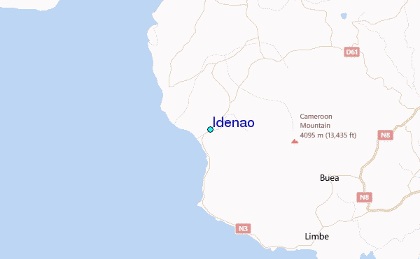 Idenao Tide Station Location Map