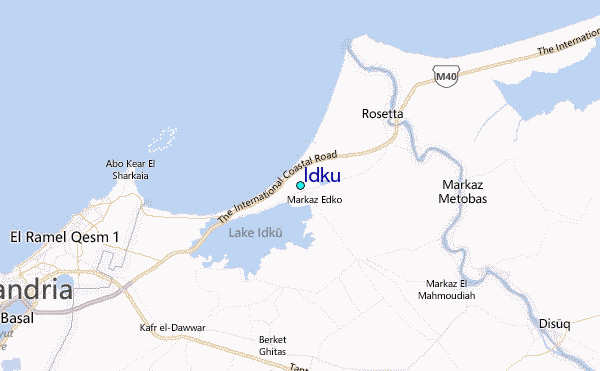 Idku Tide Station Location Map