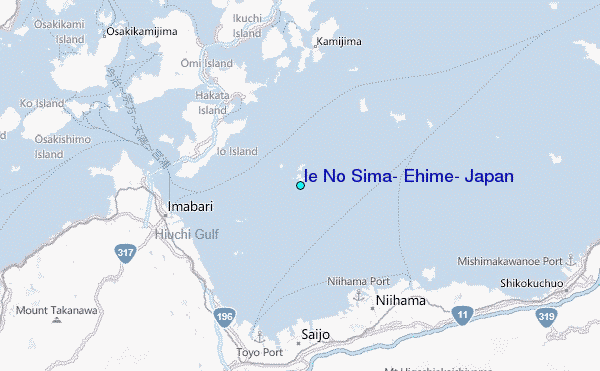 Ie No Sima, Ehime, Japan Tide Station Location Map