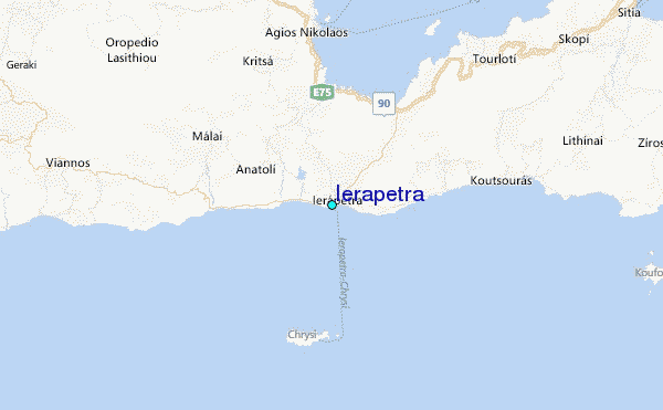 Ierapetra Tide Station Location Map