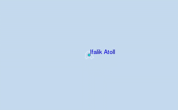 Ifalik Atoll Tide Station Location Map