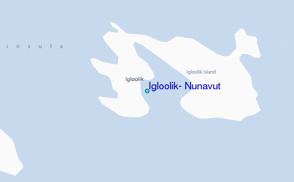 Igloolik, Nunavut Tide Station Location Map