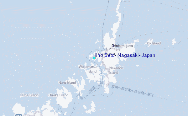 Iino Seto, Nagasaki, Japan Tide Station Location Map