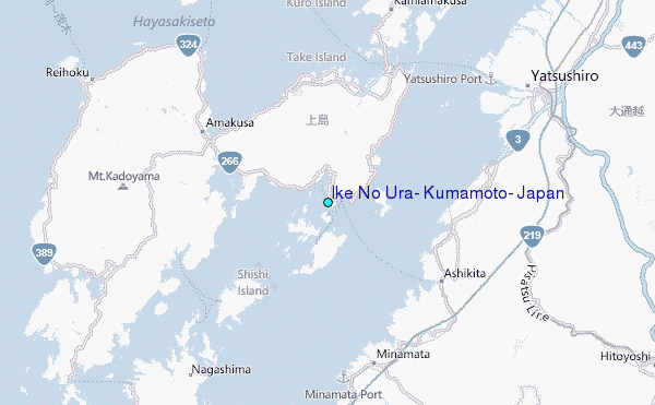 Ike No Ura, Kumamoto, Japan Tide Station Location Map