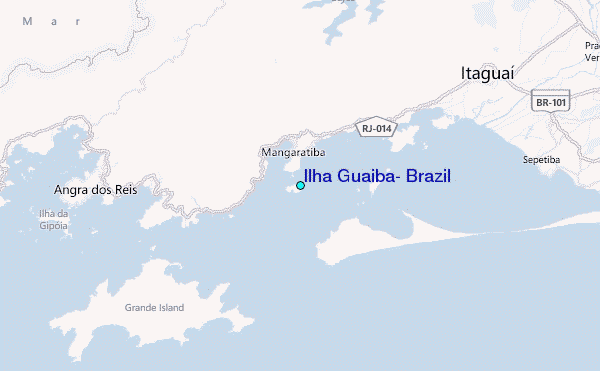 Ilha Guaiba, Brazil Tide Station Location Map