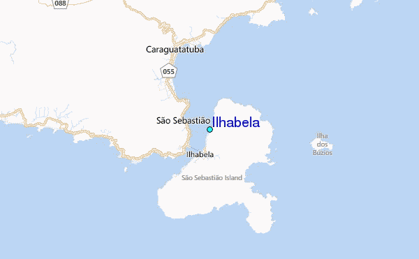 Ilhabela Tide Station Location Map